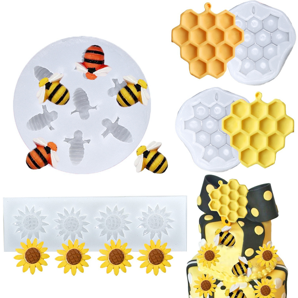 Soap Making Art - 4 шт. силиконовые формы Honeybee Honeycomb