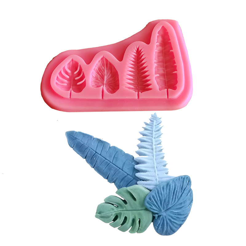 Soap Making Material - Пальмовые листья и листья черепахи, силиконовые