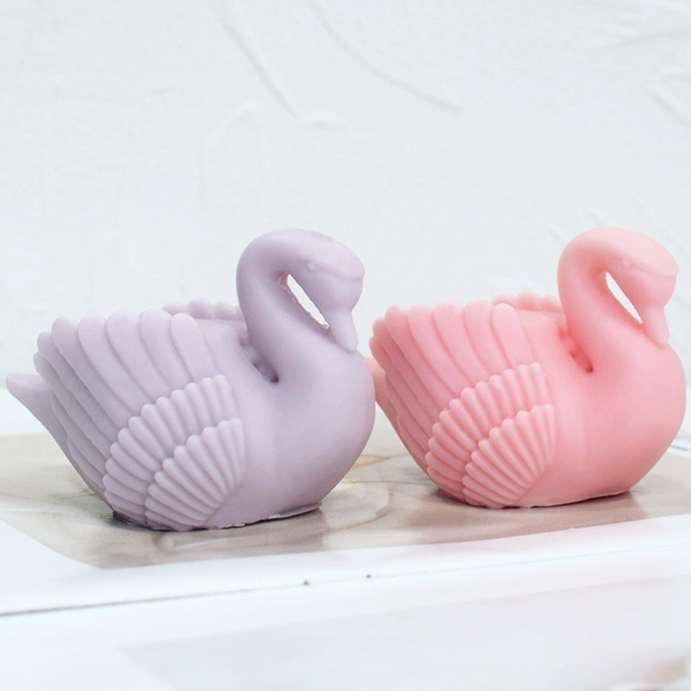 Soap Making Art - Белая силиконовая форма в виде Лебедя